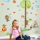 Sticker decorativ, masuratoare copacel cu animalute 143 cm, 70STK