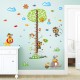Sticker decorativ, masuratoare copacel cu animalute 143 cm, 70STK