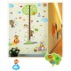 Sticker decorativ, masuratoare copacel cu animalute 143 cm, 70STK