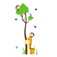 Sticker decorativ, masuratoare cu animalute 150 cm, 112STK Sticker decorativ, masuratoare cu animalute 150 cm, 112STK