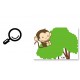 Sticker decorativ, masuratoare cu animalute  150 cm, 112STK