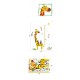 Sticker decorativ, masuratoare cu animalute 150 cm, 77STK