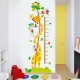 Sticker decorativ, masuratoare cu girafa si maimutele 160 cm, 61STK Sticker decorativ, masuratoare cu girafa si maimutele 160 cm, 61STK