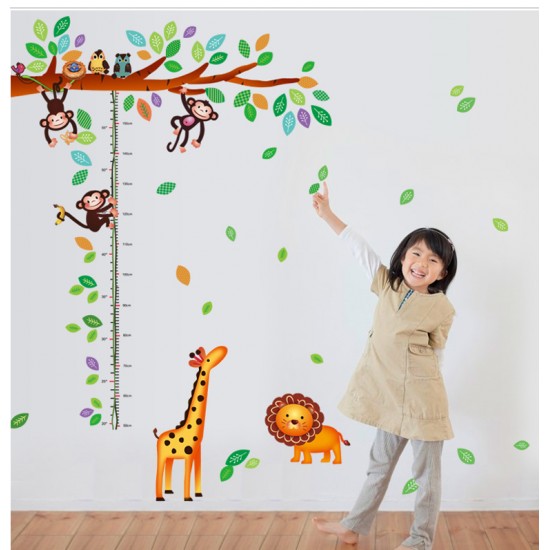 Sticker decorativ, masuratoare cu maimutele 180 cm, 69STK Sticker decorativ, masuratoare cu maimutele 180 cm, 69STK