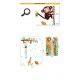 Sticker decorativ, masuratoare cu maimutele 180 cm, 69STK Sticker decorativ, masuratoare cu maimutele 180 cm, 69STK