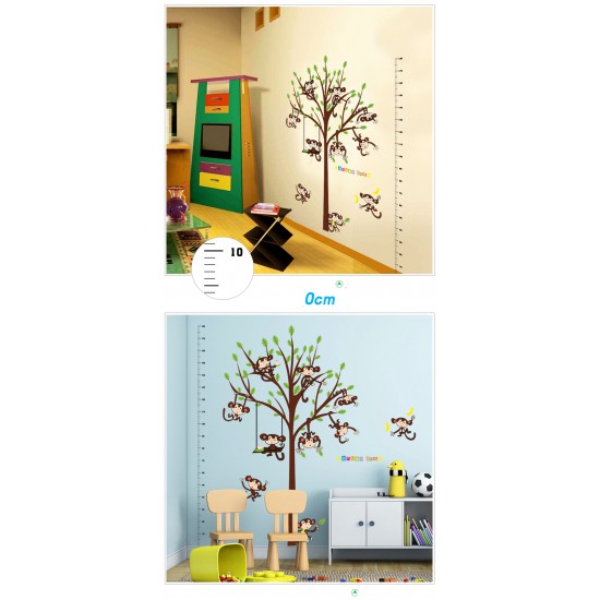 Sticker decorativ, masuratoare cu maimutele, 182 cm, 89STK Sticker decorativ, masuratoare cu maimutele, 182 cm, 89STK