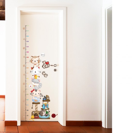 Sticker decorativ, masuratoare cu pisicute 180 cm, 80STK Sticker decorativ, masuratoare cu pisicute 180 cm, 80STK