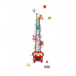 Sticker decorativ, masuratoare masina de pompieri 180 cm, 119STK