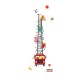 Sticker decorativ, masuratoare masina de pompieri 180 cm, 119STK Sticker decorativ, masuratoare masina de pompieri 180 cm, 119STK
