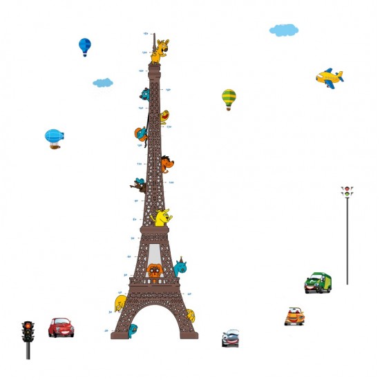 Sticker decorativ, masuratoare turnul Eiffel 210 cm, 120STK Sticker decorativ, masuratoare turnul Eiffel 210 cm, 120STK