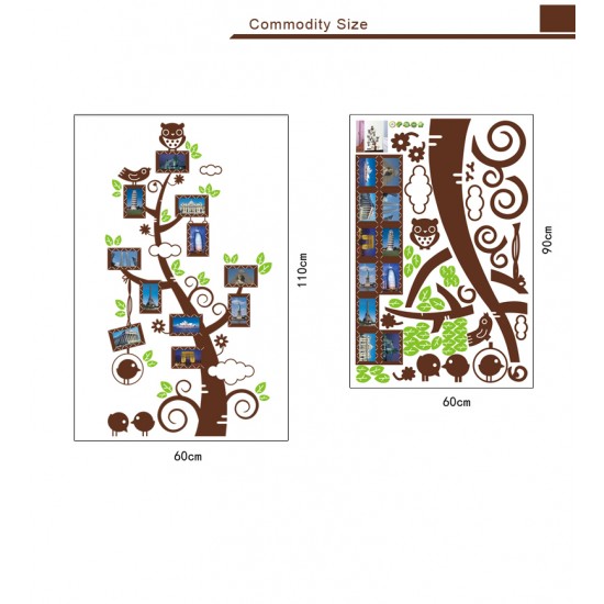 Sticker decorativ, pom cu 11 rame foto 110 cm, 114STK