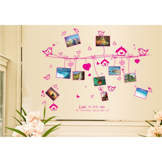 Sticker decorativ, sarma intinsa cu 9 rame foto 180 cm, 117STK