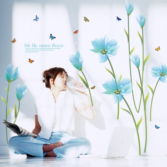 Sticker decorativ, summer flower 185 cm, 73STK Sticker decorativ, summer flower 185 cm, 73STK