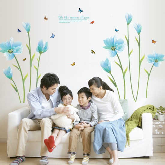 Sticker decorativ, summer flower 185 cm, 73STK Sticker decorativ, summer flower 185 cm, 73STK