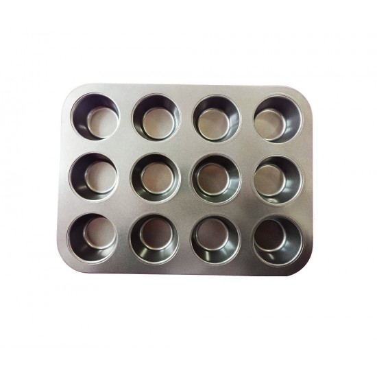 Tava De Copt 12 Briose, 12 Cupe din silicon, BV 55COF