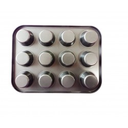 Tava De Copt 12 Briose, 12 Cupe din silicon, BV 55COF