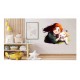 Sticker decorativ, Fetita si Catelul, Portocaliu, 69 cm, 1294STK-2 Sticker decorativ, Fetita si Catelul, Portocaliu, 69 cm, 1294STK-2