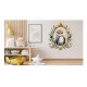 Sticker decorativ, Bufnita, Albastru, 72 cm, 1295STK-2