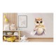 Sticker decorativ, Bufnita, Portocaliu, 67 cm, 1295STK-6 Sticker decorativ, Bufnita, Portocaliu, 67 cm, 1295STK-6
