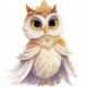 Sticker decorativ, Bufnita, Portocaliu, 67 cm, 1295STK-6 Sticker decorativ, Bufnita, Portocaliu, 67 cm, 1295STK-6