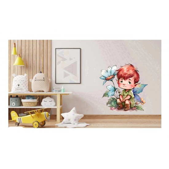 Sticker decorativ, Baiat, Multicolor, 61 cm, 1297STK-1 Sticker decorativ, Baiat, Multicolor, 61 cm, 1297STK-1