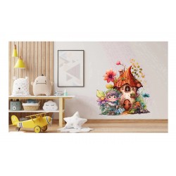 Sticker decorativ, Baiat, Multicolor, 65 cm, 1297STK-4 Sticker decorativ, Baiat, Multicolor, 65 cm, 1297STK-4