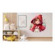 Sticker decorativ, Scufita Rosie, Rosu, 66 cm, 1298STK Sticker decorativ, Scufita Rosie, Rosu, 66 cm, 1298STK