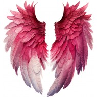Sticker decorativ, Aripi, Roz, 62 cm, 1303STK-8 Sticker decorativ, Aripi, Roz, 62 cm, 1303STK-8