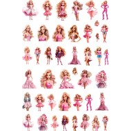 Sticker decorativ Papusa Barbie, Waterproof 90x60 cm, 1305STK-2 Sticker decorativ Papusa Barbie, Waterproof 90x60 cm, 1305STK-2