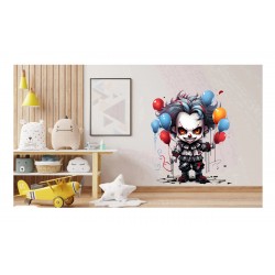 Sticker decorativ, Horror, Waterproof, Albastru, 67 cm, 1306STK-12 Sticker decorativ, Horror, Waterproof, Albastru, 67 cm, 1306STK-12