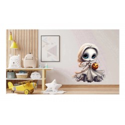 Sticker decorativ, Halloween, Waterproof, Alb, 64 cm, 1306STK-14 Sticker decorativ, Halloween, Waterproof, Alb, 64 cm, 1306STK-14
