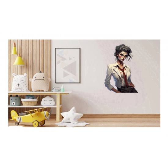 Sticker decorativ, Zombie, Waterproof, Alb, 90 cm, 1306STK-6 Sticker decorativ, Zombie, Waterproof, Alb, 90 cm, 1306STK-6
