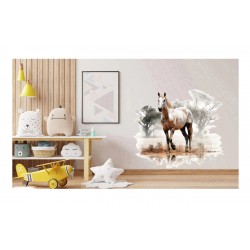 Sticker decorativ, Cal, Maro, 69 cm, 1307STK-1