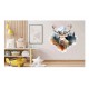 Sticker decorativ, Cerb, Maro, 64 cm, 1307STK-2 Sticker decorativ, Cerb, Maro, 64 cm, 1307STK-2