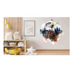 Sticker decorativ, Vultur, Alb, 62 cm, 1307STK-6 Sticker decorativ, Vultur, Alb, 62 cm, 1307STK-6