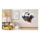 Sticker decorativ, Vultur, Alb, 62 cm, 1307STK-6