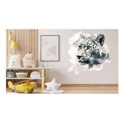Sticker decorativ, Jaguar, Negru, 60 cm, 1307STK-9