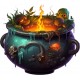 Sticker decorativ, Halloween, Portocaliu, 67 cm, 1308STK-12 Sticker decorativ, Halloween, Portocaliu, 67 cm, 1308STK-12