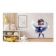 Sticker decorativ Baiat Supererou, Albastru, 60 cm, 1309STK-4 Sticker decorativ Baiat Supererou, Albastru, 60 cm, 1309STK-4