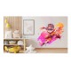 Sticker decorativ Baiat Supererou, Portocaliu, 60 m, 1311STK-4