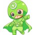 Sticker decorativ Baiat Supererou, Verde, 71 m, 1311STK-5