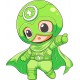 Sticker decorativ Baiat Supererou, Verde, 71 m, 1311STK-5