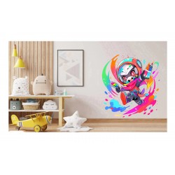 Sticker decorativ Baiat Supererou, Multicolor, 61 cm, 1311STK-8