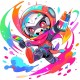 Sticker decorativ Baiat Supererou, Multicolor, 61 cm, 1311STK-8 Sticker decorativ Baiat Supererou, Multicolor, 61 cm, 1311STK-8