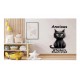 Sticker decorativ Pisica, Negru, 88 cm, 1313STK-4 Sticker decorativ Pisica, Negru, 88 cm, 1313STK-4