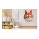 Sticker decorativ Pisica, Portocaliu, 67 cm, 1313STK-5 Sticker decorativ Pisica, Portocaliu, 67 cm, 1313STK-5