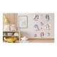 Sticker decorativ Waterproof cu Unicorni, 82x60 cm, 1314STK Sticker decorativ Waterproof cu Unicorni, 82x60 cm, 1314STK