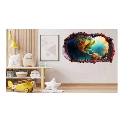 Sticker decorativ, Planeta, Maro, 90 cm, 1315STK
