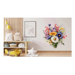 Sticker decorativ, Flori Salbatice, Albastru, 62 cm, 1319STK Sticker decorativ, Flori Salbatice, Albastru, 62 cm, 1319STK