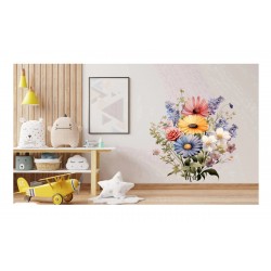 Sticker decorativ, Flori Salbatice, Verde, 66 cm, 1319STK-9 Sticker decorativ, Flori Salbatice, Verde, 66 cm, 1319STK-9